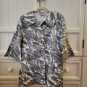 Karen Hart lightweight grey/white jacket, size M